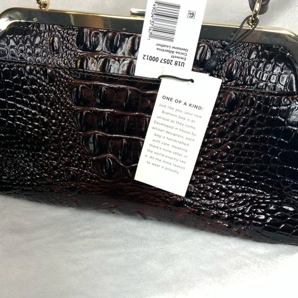 NWT Brahmin Emmett Albertina Embossed Leather Versatile Clutch and Crossbody - Picture 5 of 16
